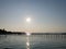 Beautiful sunset view in Mabul Island during a sunset dive. Mabul Island, Semporna. Sabah, Malaysia. Borneo.