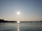 Beautiful sunset view in Mabul Island during a sunset dive. Mabul Island, Semporna. Sabah, Malaysia. Borneo.