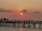 Beautiful sunset view vividly in Mabul Island before heading to sunset dive. Mabul Island, Semporna. Sabah, Malaysia. Borneo.