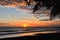 Beautiful sunsets of Playa El Zonte, El Salvador