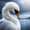 Beautiful swan - ai generated image