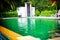 The beautiful swimming pool building decorate