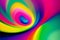 A beautiful Swirl Background. Spectrum Spiral. A Mesmerizing Color Swirl Background. Copy space. Generative AI