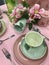 Beautiful tableware and table setting