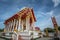 Beautiful temple and blue sky , Thailand.