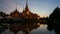 Beautiful temple in twilight time