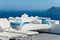 Beautiful terrace with view of the caldera - Santorini