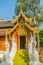 Beautiful Thai architecture Buddhist temple at Wat Ram Poeng (Tapotaram) temple, Chiang Mai, Thailand. Wat Rampoeng is one of famo