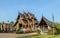 Beautiful Thai Lanna wooden temple