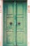 Beautiful Thai vintage and retro green door background