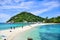 Beautiful Thailand beach of Nang Yuan island, the popular tourist destination near Samui island in gulf of Thailand