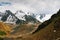 Beautiful Tien shan peaks and mountains near Almaty.