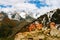 Beautiful Tien shan peaks and mountains near Almaty.