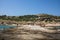 Beautiful Tigania beach on Greek peninsula Sithonia