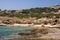Beautiful Tigania beach on Greek peninsula Sithonia