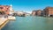 Beautiful time lapse view of Venice canal in Italy.