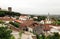 Beautiful tiny cobblestoned streets, walls, and roofs in Obidos