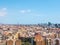 Beautiful top view on Barcelona on sunny day, Spain