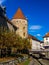 Beautiful tower of the Castle of Yverdon