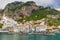 Beautiful town of Amalfi,front view, Amalfi coast, Campania, Italy