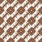 Beautiful Tradisional batik floral pattern with elegant white brown color design
