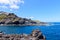 Beautiful Traditional Canary Houses Hanging On A Cliff Facing The Sea In Garachico. April 14, 2019. Garachico, Santa Cruz De