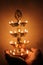 Beautiful traditional indian lamp, festival concept