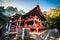 Beautiful traditional shrine at Tokyo, Japan