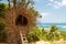 Beautiful tree house of twisted branches like a nest