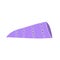 Beautiful triangular purple shell on an isolated background. Malyusk in the sink