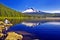 A beautiful trillium lake at oregon