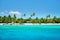 Beautiful tropical beach and boats landscape