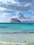 Beautiful tropical clear blue sea water of Balos beach - Gramvousa island