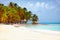 Beautiful tropical coast of caribbean, Saona Island, Dominican Republic