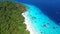 Beautiful Tropical Landscape Sea View at Similan Islands. Aerial HD slowmotion. Phang Nga Province, Thailand