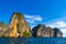 Beautiful tropical limestone islands on Koh Phi Phi Leh Thailand