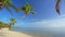 Beautiful tropical ocean beach in Dominican Republic