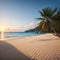 Beautiful tropical Thailand island panoramic with beach, white sea and coconut palms for holiday vacation
