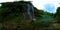 Beautiful tropical waterfall. Kilab Kilab falls, Bohol, Philippines. Virtual Reality 360.