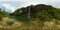 Beautiful tropical waterfall. Kilab Kilab falls, Bohol, Philippines. Virtual Reality 360. 360 panorama VR.