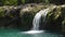 Beautiful tropical waterfall. Philippines, Luzon