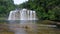 Beautiful tropical waterfall. Philippines, Mindanao.