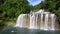 Beautiful tropical waterfall. Philippines, Mindanao.