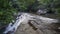 beautiful tropical waterfalls in a deep rainforest