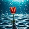 Beautiful tulip flower - ai generated image