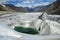 Beautiful turquoise glacial lake.