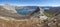 Beautiful turquoise waters reservoir and mountain landscape in Riano. Spain