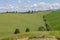 The beautiful Tuscan countryside in spring in the Orciano Pisano area, Pisa, Italy