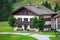 A beautiful typical mountain guests house on austrian alps