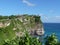 Beautiful Uluwatu temple on a cliff.